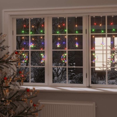 vidaXL Lumini lună și stele, 345 LED-uri, multicolor, cu telecomandă foto