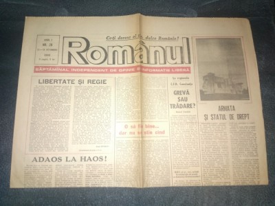 REVISTA ROMANUL 22 28 OCTOMBRIE 1990 foto