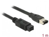 Cablu FireWire 9 pini la 6 pini 1m, Delock 82595