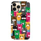 Husa compatibila cu Apple iPhone 15 Pro Max model Cat world, Silicon, TPU, Viceversa, Transparent, Carcasa