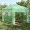 Seră cu acoperiș Manual Verde 290 x 430 x 315 cm Oțel