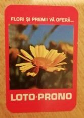 C9 11 - 1981 - Calendar de buzunar - reclama Loto - Prono