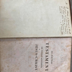 Noul testament - in franceza - legat integral piele - Paris 1818