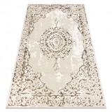 Covor ALLURE 1961 Ornament, cadru - Structural, elegant, glamour crem / auriu, 120x170 cm