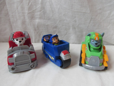 Set Masinute cu Figurine Paw partol Chase /Marshall/Rocky/patrula catelusilor foto