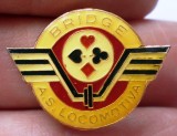 I.182 INSIGNA JOC BRIDGE AS. LOCOMOTIVA L24mm BADGE