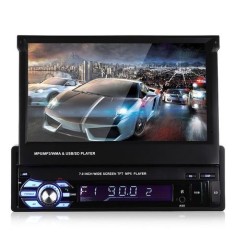1DIN - MP5 Player cu Ecran de 7 inch Rabatabil MicroSD USB Bluetooth foto