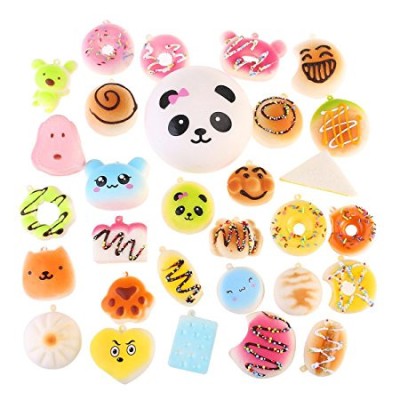 Set jucarii Squishy tip breloc 30 bucati diferit foto