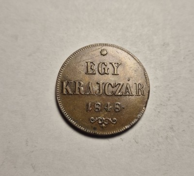 Egy 1 Krajczar 1848 Superba Piesa de Colectie foto