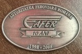 QW1 202 - Medalie - tematica CFR - Autoritatea feroviara romana la 10 ani - 1998 - 2008