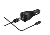 Incarcator Auto Dual USB Cu Cablu USB-Type-C Samsung EP-LN920CBE Fast Charging