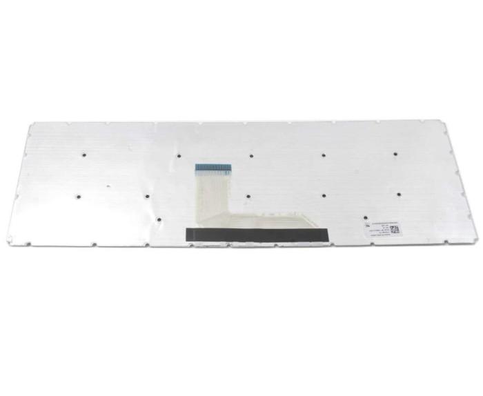 Tastatura Toshiba Alba Satellite C50 C layout US fara rama enter mic, Satellite C55 C layout US fara rama