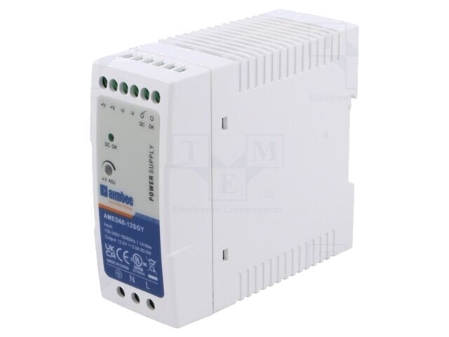 Alimentator pulsatoriu AIMTEC 60W 12VDC 5A pentru şină DIN