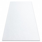 Covor anti-alunecare RUMBA 1950 o singură culoare alb , 70x300 cm