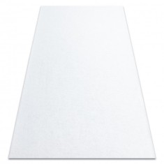 Covor anti-alunecare RUMBA 1950 o singură culoare alb , 200x600 cm