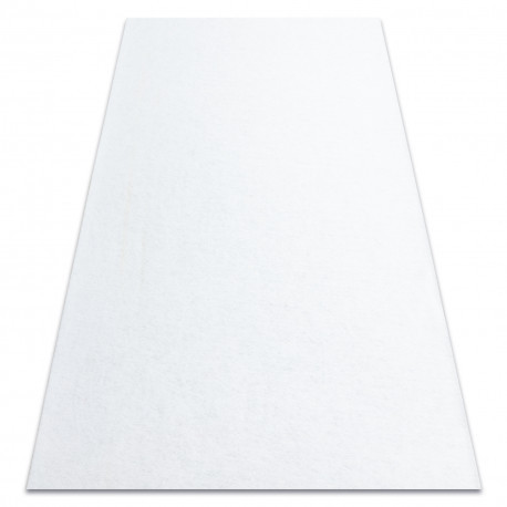 Covor anti-alunecare RUMBA 1950 o singură culoare alb , 80x120 cm