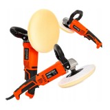 Set masina pentru polisat auto, flex polis, 2600W 180mm 3800 rpm, Kraft