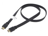 Cablu HDMI 2.0 1m negru PVC 28AWG