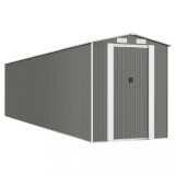 Cumpara ieftin Sopron de gradina, gri deschis, 192x855x223 cm, otel galvanizat