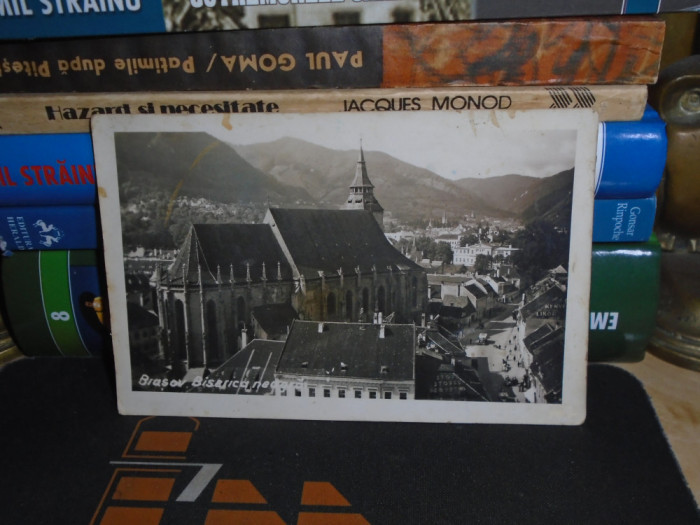 CARTE POSTALA * BRASOV , BISERICA NEAGRA , CIRCULATA , 1943