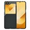 Husa pentru Samsung Galaxy Z Flip7 FE F741 / Z Flip6 F741, Techsuit, Carbonite FiberShell, Neagra Gri