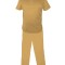 Costum Medical Pe Stil, Bej cu Elastan, Model Classic Barbati - XL, XS