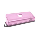 Cumpara ieftin Perforator hartie 6 perforatii 10 coli metal Rapesco Perforator metalic Rapesco cu 6 perforatii reglabile 10 coli roz fondant