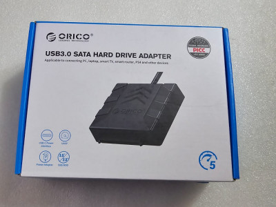 Adaptor HDD Orico UTS1-3AD USB 3.0 2.5&amp;rdquo;/3.5, negru - poze reale foto