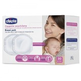 Tampoane pentru San, Chicco, Breast Pads, Protectie si Absorbtie, Ambalate Individual, 30 buc