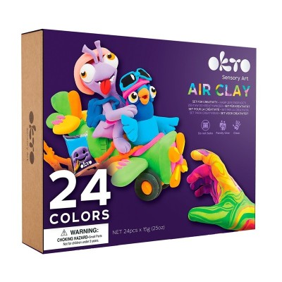 Set de Creatie Air Clay, Okto, 24 culori foto