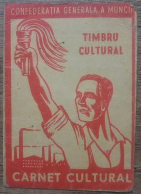 Carnet cultural Confederatia Generala a Muncii foto