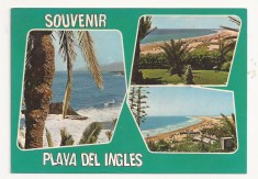 SP2 - Carte Postala - SPANIA - Gran Canaria , Playa del Ingles, necirculata 1975