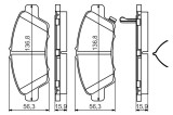 BOSCH 0 986 494 562 set placute frana,frana disc