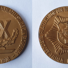 Asociatia filatelistilor din Republica Socialista Romania - medalie 1978