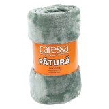 Patura pat, Caressa BKR13, 130 x 160 cm, poliester, verde