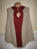 Pulover/ capa lina si mohair Italia Mar M si L, Lana, M/L