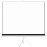 HOMCOM Ecran Proiector de 120" Format 4:3 din Tesatura Tip Plasa, Plastic si Metal cu Trepied, 244x183 cm, Alb | Aosom Romania