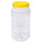 Recipient Plastic, Model Murături-Măsline, Capacitate 3L, Diametru 11cm, &Icirc;nălțime 25cm, Capac Galben