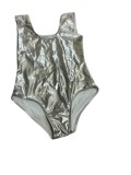 Cumpara ieftin Costum gimnastica , culoarea argintiu , marimea 5-6 ani