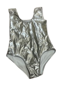 Costum gimnastica , culoarea argintiu , marimea 5-6 ani foto