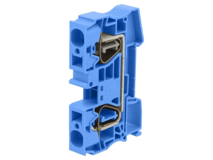 Conector de șine 2 borne albastru