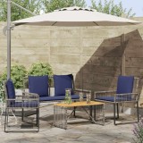 vidaXL Set de Mobilier pentru Exterior 9 pcs Gri și albastru marin 42025150