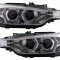 Faruri Angel Eyes LED DRL BMW 3 Series F30 F31 Sedan Touring (10.2011-05.2015) Crom Performance AutoTuning