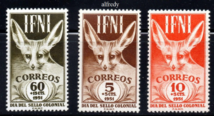 IFNI 1951, Fauna, MNH, serie neuzata
