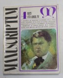 MANUSCRIPTUM , REVISTA TRIMESTRIALA EDITATA DE MUZEUL LITERATURII ROMANE , NR. 4 , ANUL IV , 1973 , * MINIMA UZURA