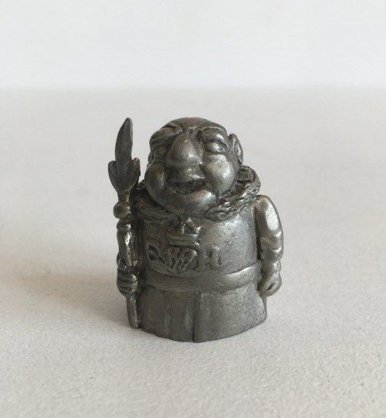 Figurina metal miniatura gnom, pitic, vrajitor, elf, 3 cm
