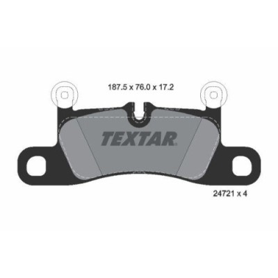 Placute frana Porsche Cayenne (92a) 05.10-; Vw Touareg (7p5 7p6) 01.10-12.18, Touareg Van (7p5) 01.10-12.18, Spate, TEXTAR foto