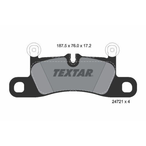 Placute frana Porsche Cayenne (92a) 05.10-; Vw Touareg (7p5 7p6) 01.10-12.18, Touareg Van (7p5) 01.10-12.18, Spate, TEXTAR