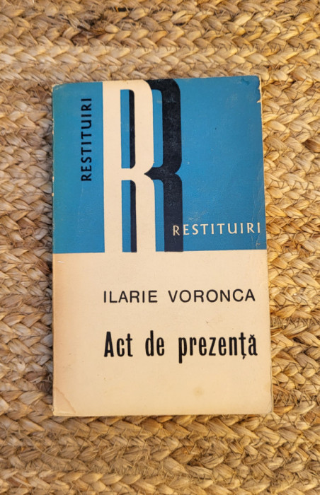 ACT DE PREZENTA -ILARIE VORONCA