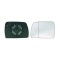 Geam oglinda exterioara cu suport fixare Bmw X3 (E83), 06.2003-11.2010, Stanga, incalzita; geam asferic; cromat
